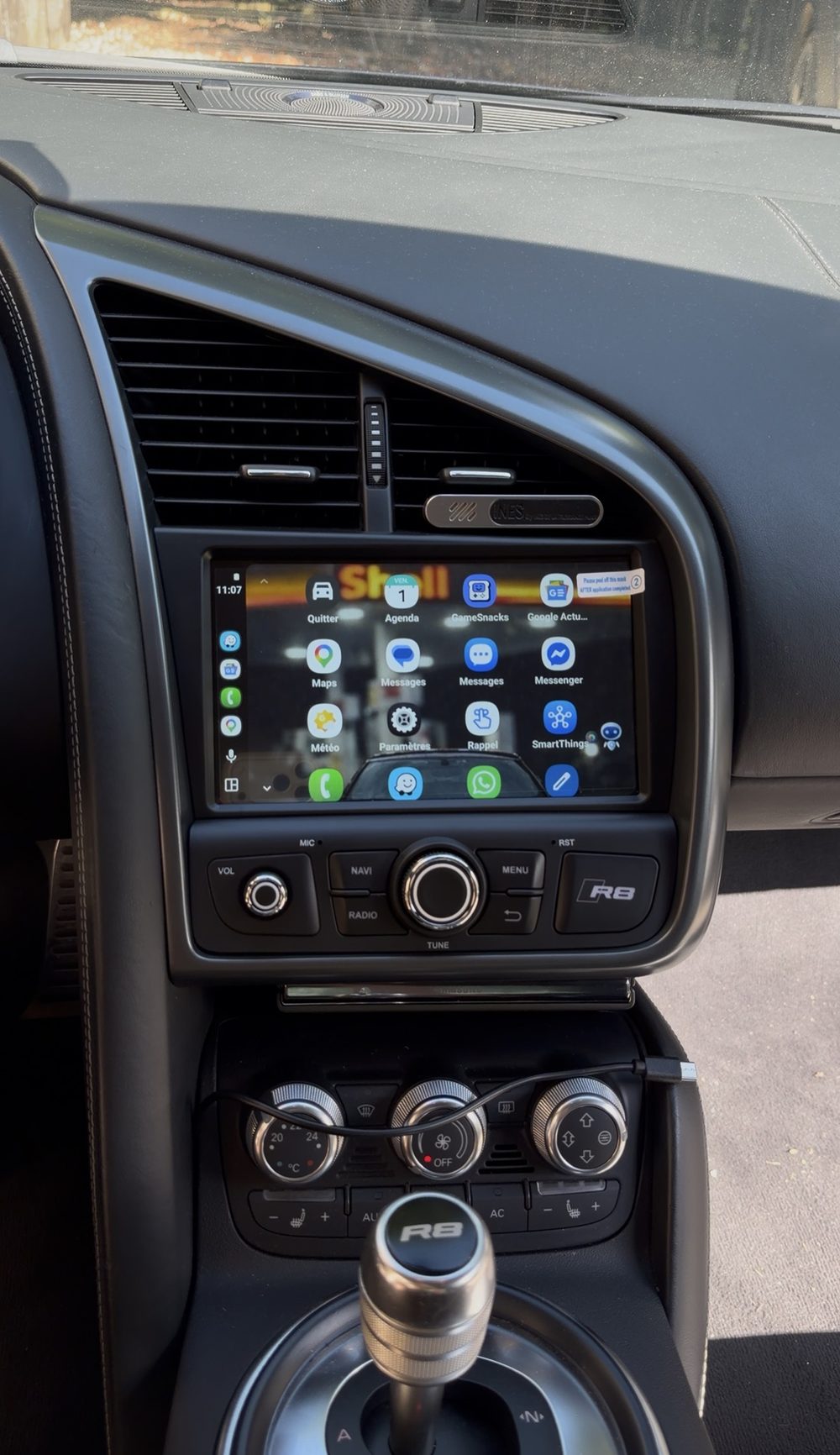 Audi R8 avec un nouvel écran CarPlay et Android Auto