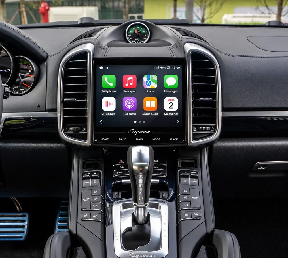 Porsche Cayenne avec un écran CarPlay